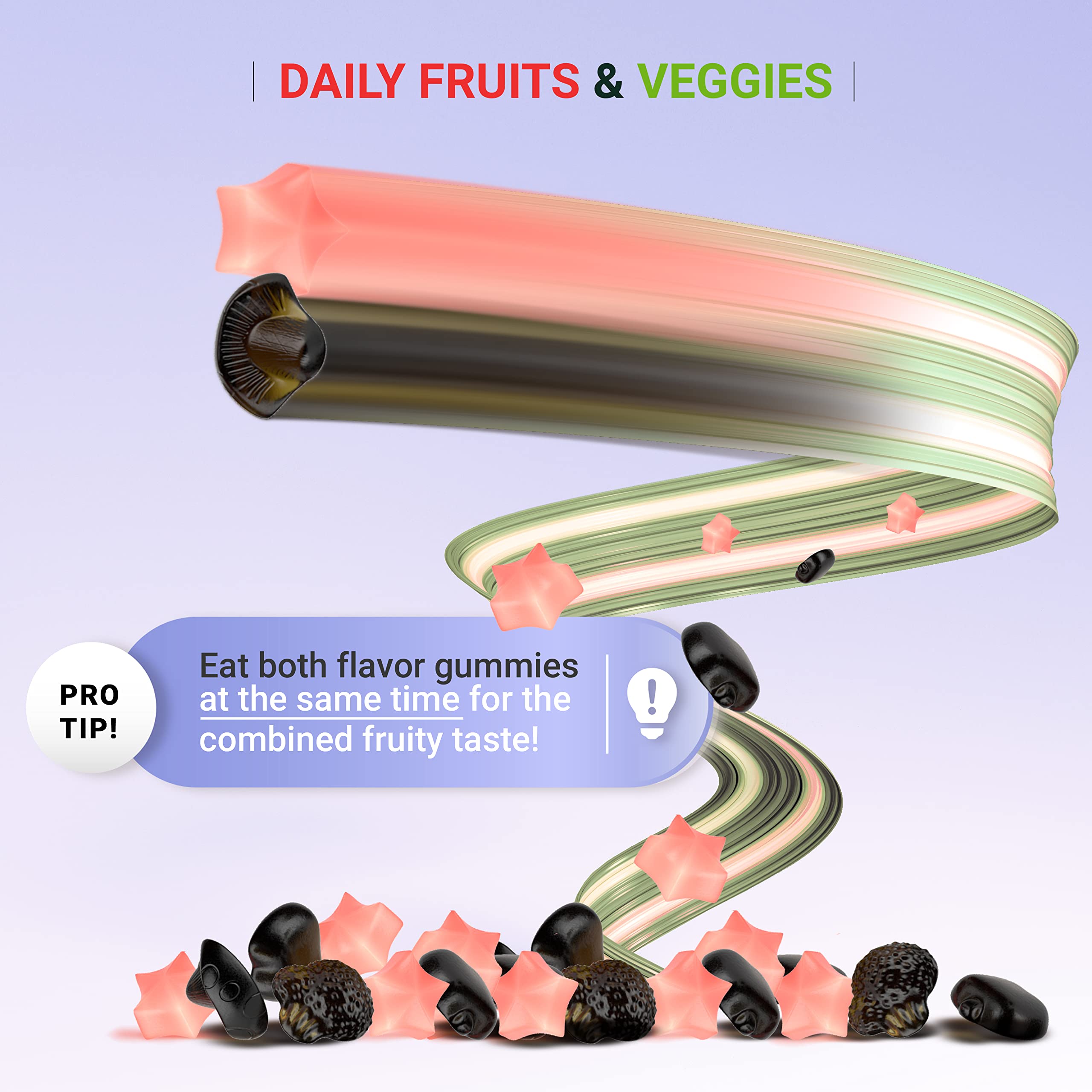 Etta Vita 120 Chews Super Greens Gummies | 9 Superfruits & 30 Veggies