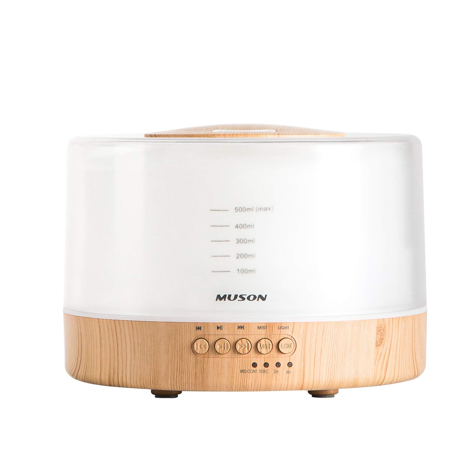 Muson Essential Oil Diffuser: Sound Machine & Aromatherapy Humidifier (White)