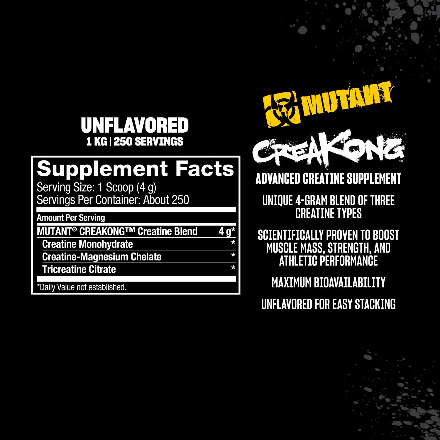 Mutant Creakong 300G – Pure Creatine Blend from World’s Leading Sources