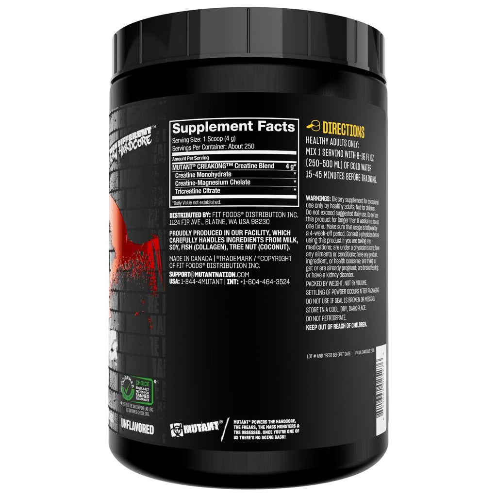 Mutant Creakong 300G – Pure Creatine Blend from World’s Leading Sources