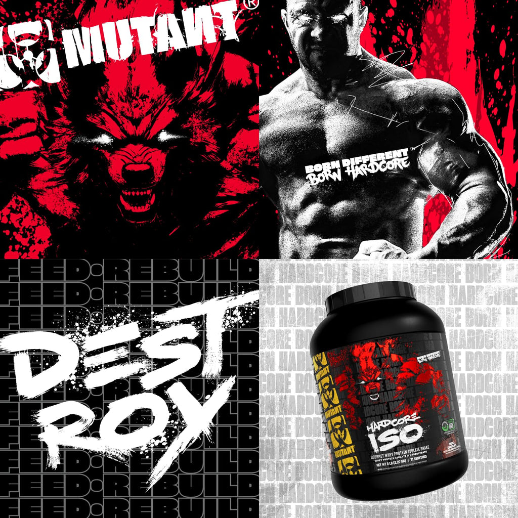 Mutant Harcode ISO Whey Protein Isolate Powder – 5 lb Peanut Butter Chocolate | Fast Absorption & 25g Protein Per Scoop