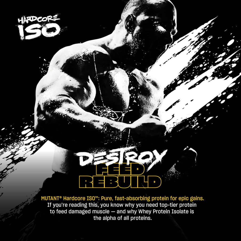 Mutant Harcode ISO Whey Protein Isolate Powder – 5 lb Peanut Butter Chocolate | Fast Absorption & 25g Protein Per Scoop