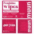 Muun Feminine Wipes Bulk — 120 Count, pH-Balanced, Vitamin E & Chamomile