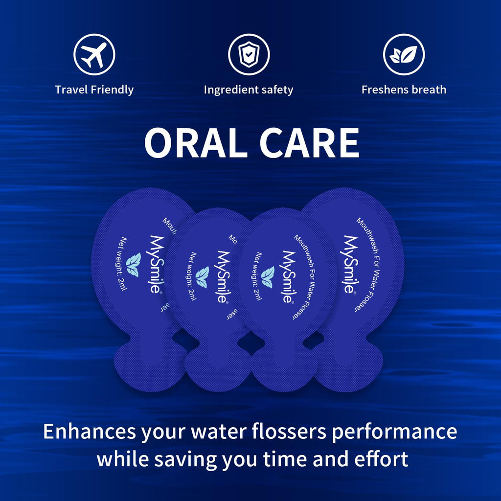 MySmile Water Flosser Mouthwash – Travel Size, 15x Concentrated, Alcohol Free