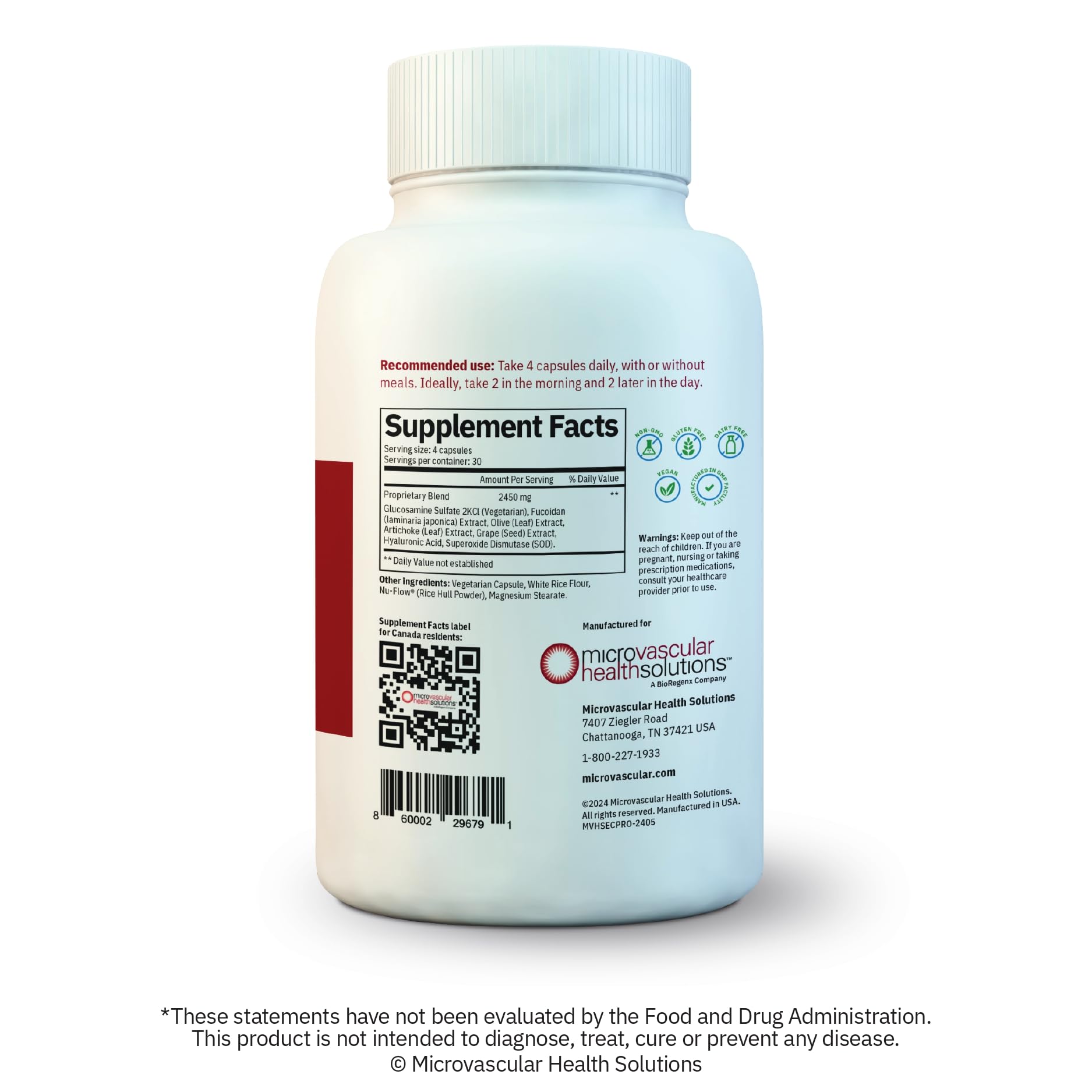 MYBODYRX Endocalyx Pro – Endothelial Glycocalyx Support, 120 Veggie Capsules | Vascular & Microcirculation Health | Patented Formula