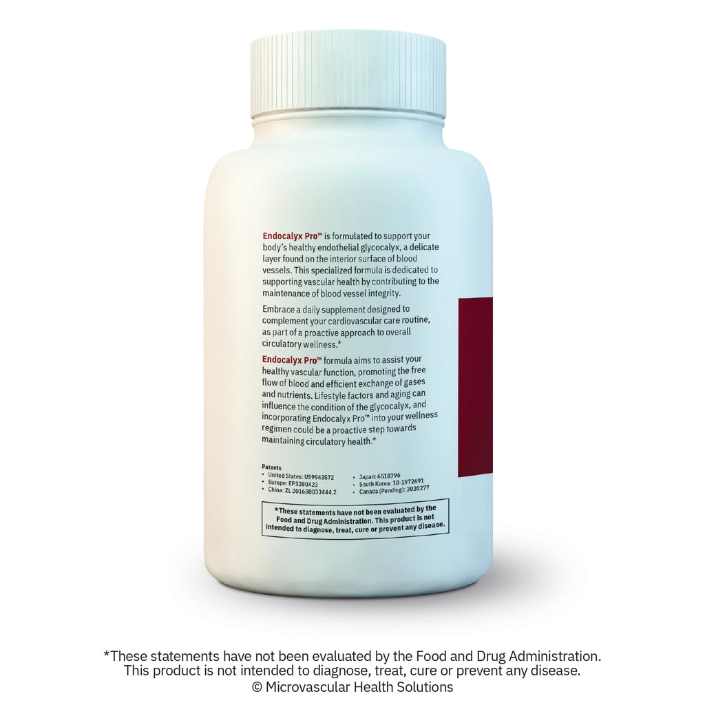 MYBODYRX Endocalyx Pro Supplement – Endothelial Glycocalyx Support, 120 Capsules, Patented Formula for Vascular & Microcirculation Health