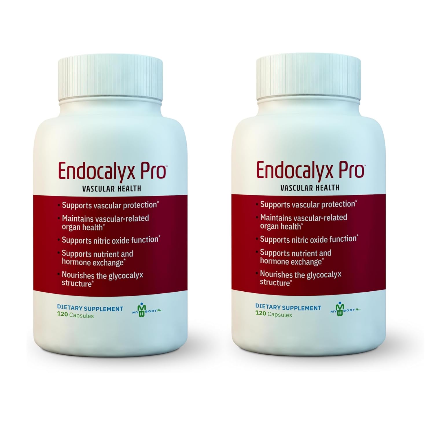 MYBODYRX Endocalyx Pro Supplement – Endothelial Glycocalyx Support, 120 Capsules, Patented Formula for Vascular & Microcirculation Health