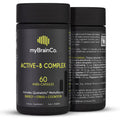 myBrainCo Active-B Complex – High-Strength Activated B Vitamins with B2, B6, B12 & 5-MTHF | Energy, Brain & Nervous System Support | 60 Vege-Capsules