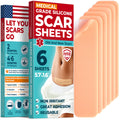 MYHELP Medical Grade Silicone Scar Sheets – 6pk (5.7”x1.6”) for Surgical, C-Section & Keloid Scars