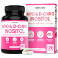 Myo-Inositol & D-Chiro Inositol for Women – 120 Caps, 40:1 Ratio, Hormone Balance, USA Made