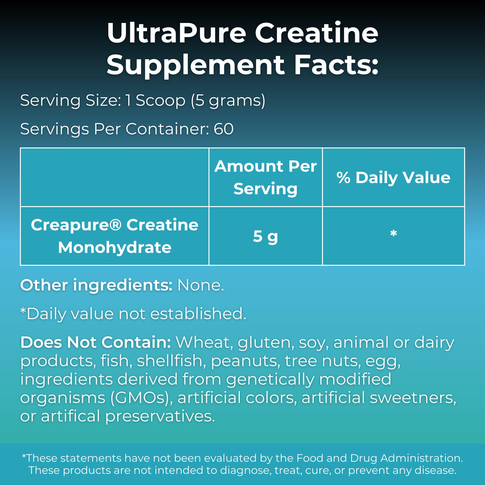 MYOXCIENCE Creapure® Creatine Monohydrate | Supports Strength, Muscle Mass & Cognition | Unflavored 60 Servings