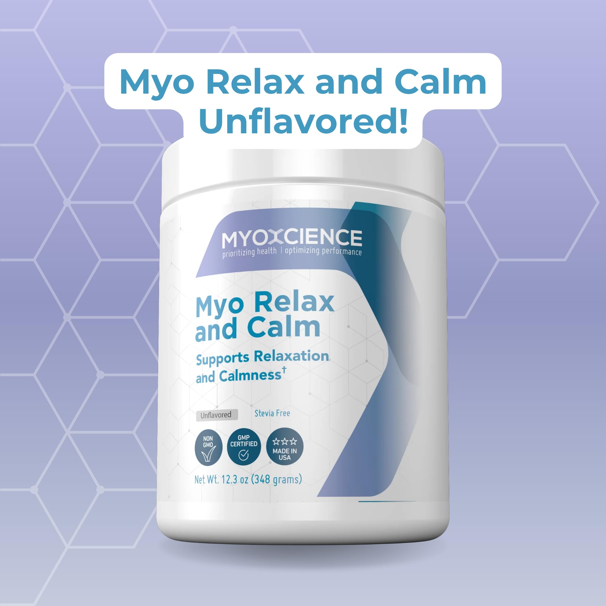 MYOXCIENCE Myo Relax & Calm – Sleep & Neurotransmitter Support (Unflavored, 60 Servings)