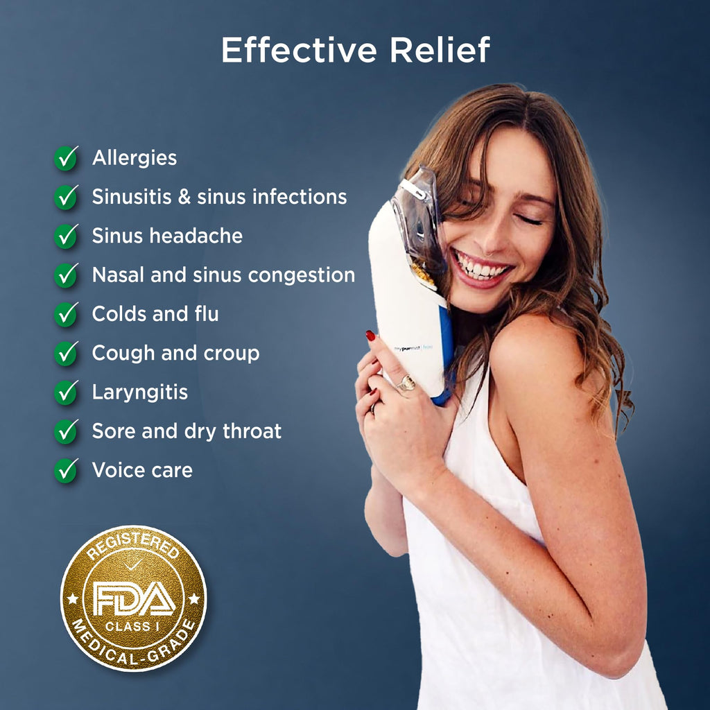 Mypurmist Free Ultrapure Cordless Steam Inhaler | Portable Steam Therapy