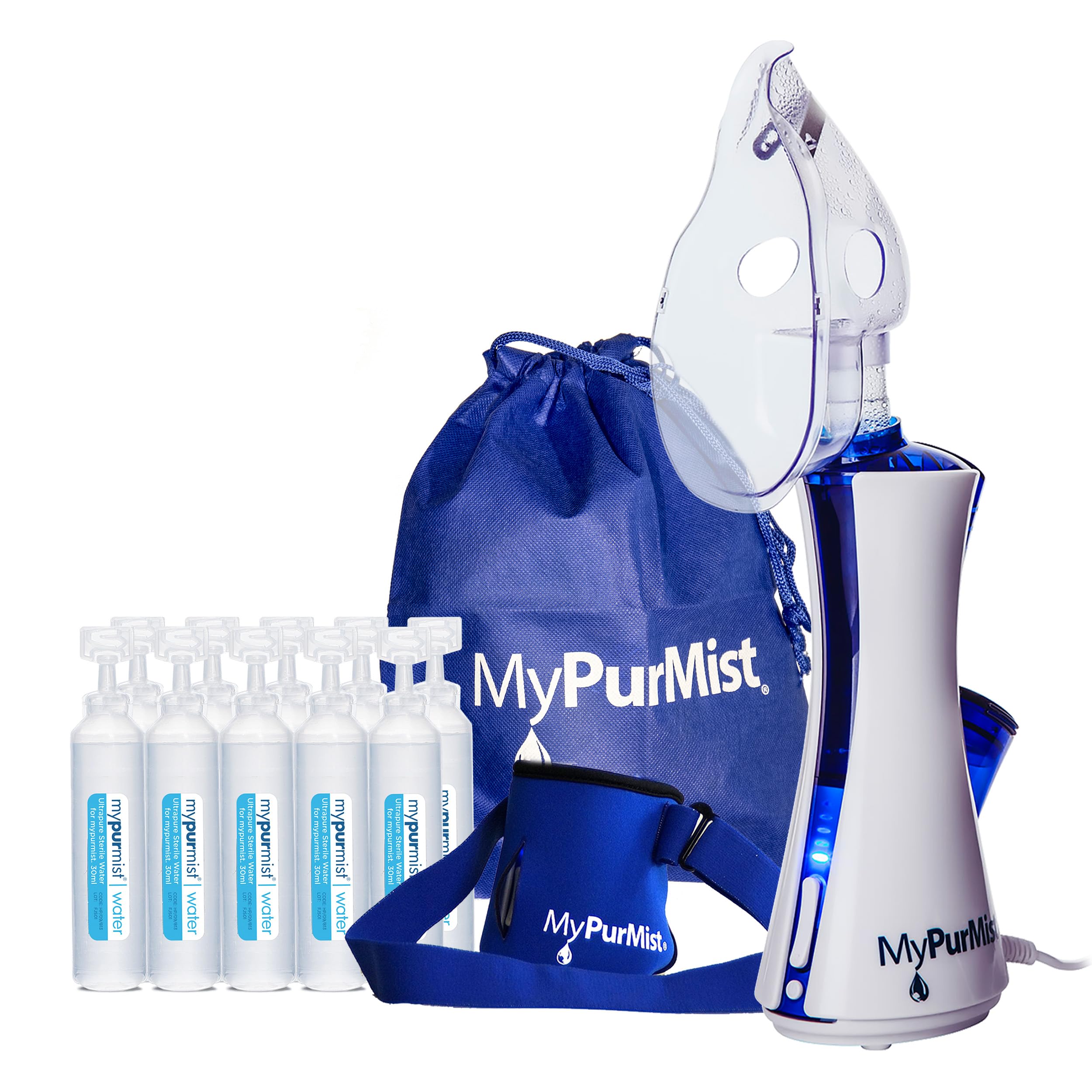 MyPurMist New Classic Handheld Steam Inhaler – Quick, Drug-Free Steam with Hands-Free Holder