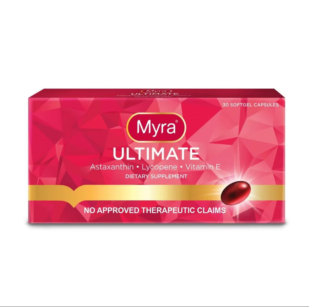 Myra Utimate with Astaxanthin, Lycopene & Vitamin E | 30 Softgel Capsules