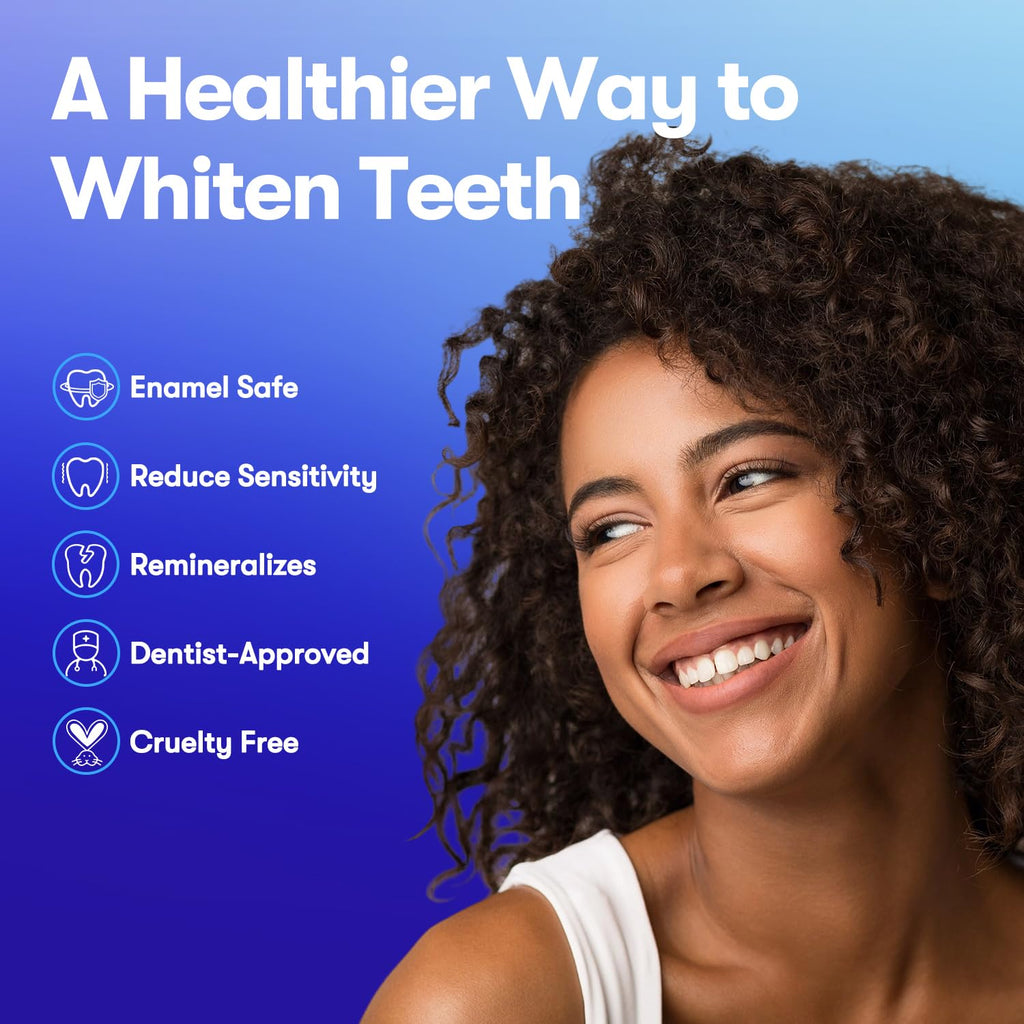 MySmile Teeth Whitening Strips - Hydroxyapatite-Infuse, Enamel-Safe, Non-Slip 14 Treatments Kit (28 Count)