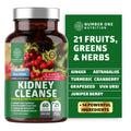 N1N Kidney Cleanse – 21 Herbs with Cranberry & Uva Ursi | 60 Veg Caps