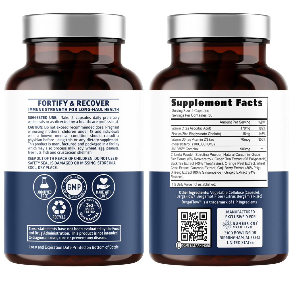 N1N LHC+ 15-in-1 Immune Support Supplement | 60 Veg Caps