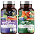 N1N Organic Super Greens + Immune Support | 38 Ingredients | 120 Caps
