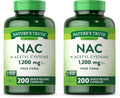 Nature's Truth NAC N-Acetyl Cysteine 1,200 mg | 200 Capsules | Pack of 2 | Non-GMO & Gluten Free