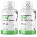 2 Pack NAC Supplement – N-Acetyl Cysteine 600mg | Nutri NAC 600mg – Antioxidant & Glutathione Support