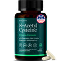 Vegan NAC 600mg Liver Detox & Immune Support | Quercetin, Milk Thistle, Molybdenum & Selenium