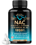 NAC Supplement with Selenium, B6 & B12 | Antioxidant & Immune Support | 1200 mg NAC per Serving | Made in USA
