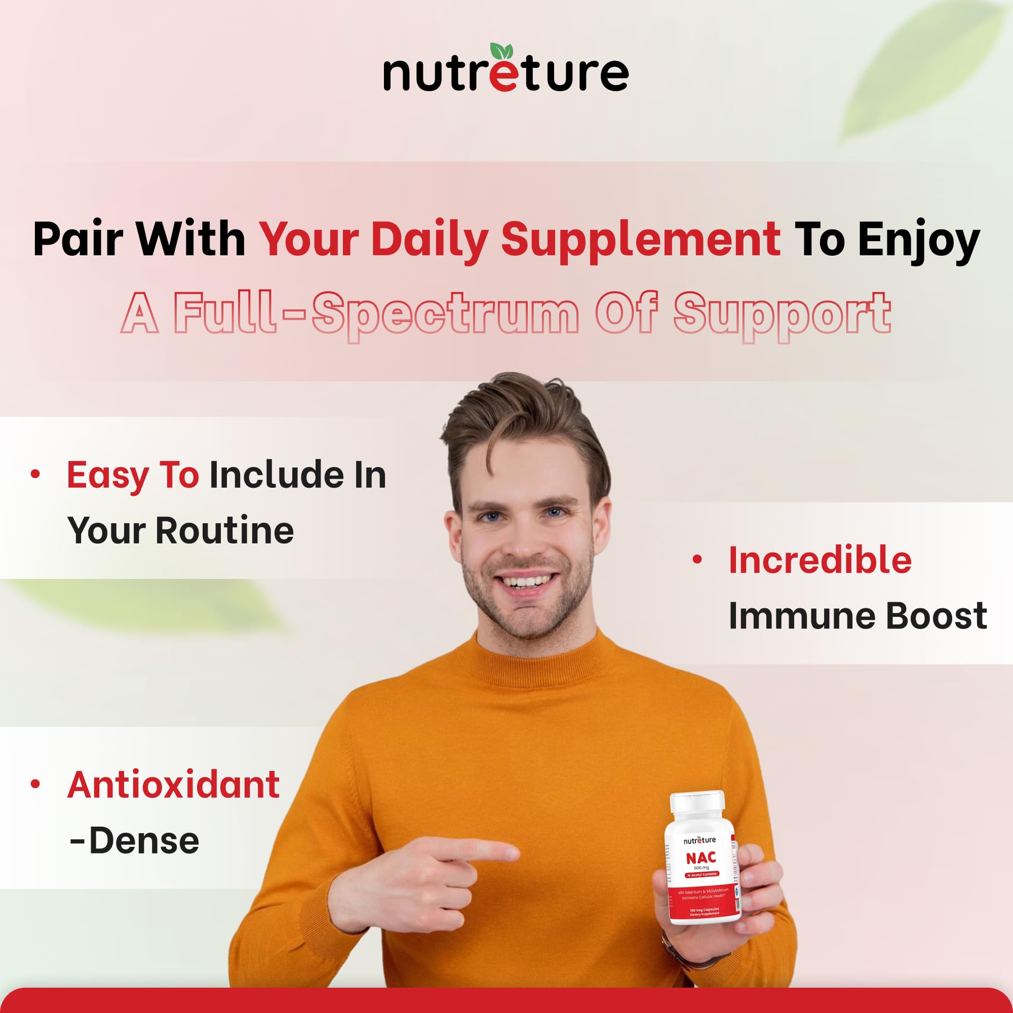 NAC Supplement – N-Acetyl Cysteine 600 mg | Liver Health with Selenium & Molybdenum | 100 Capsules