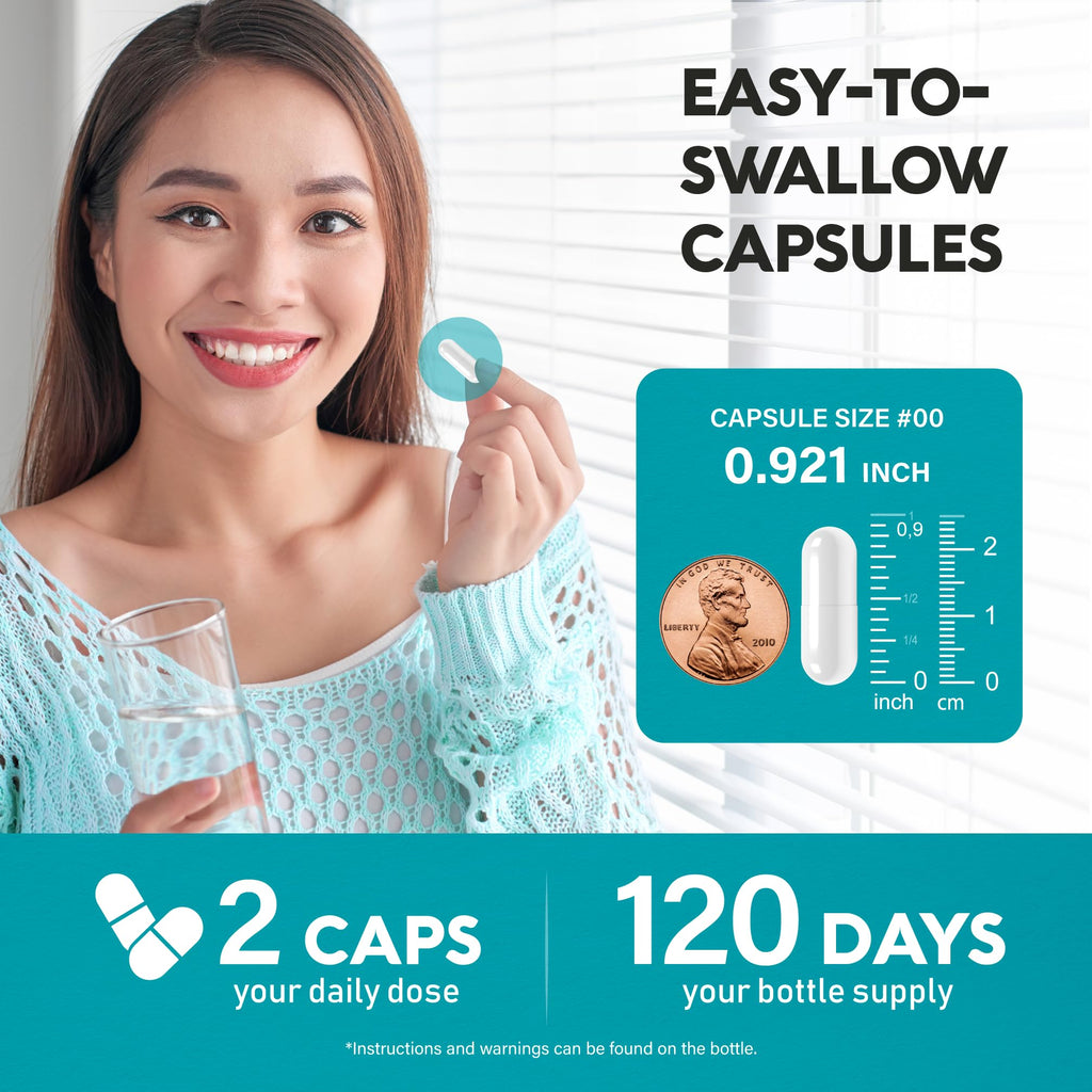NAC Supplement with Selenium, B6 & B12 – 600 mg NAC per Capsule, 1200 mg per Serving | 240 Caps (4 Month Supply) – Made in USA