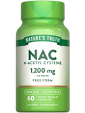 Nature's Truth NAC 1200mg – 60 Capsules | N-Acetyl Cysteine | Non-GMO