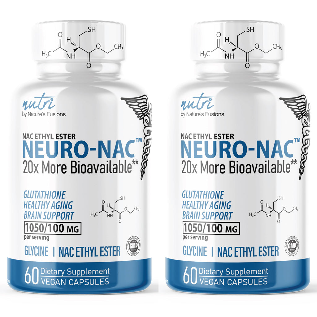 Nature's Fusions Neuro NAC with NACET – Pack of 2, 120 Capsules | 20x More Bioavailable NACET