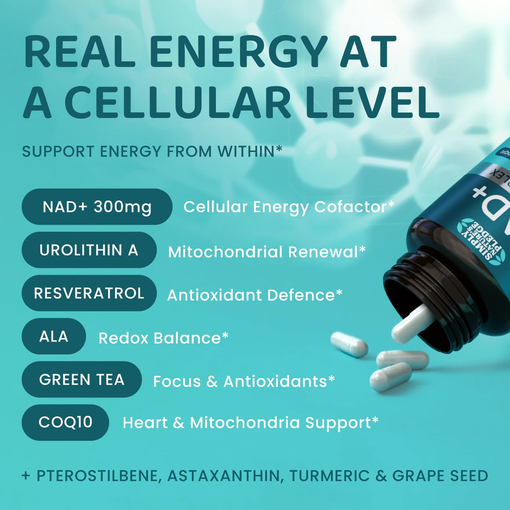 NAD+ Elite Complex – Direct NAD+ 300 mg (60 Veg Capsules)