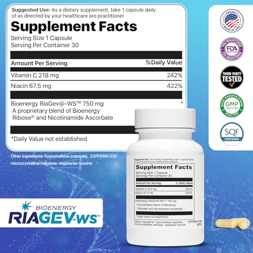 NAD+ Supplement 750mg | Advanced NR for Anti-Aging & Cellular Energy | 30 Servings