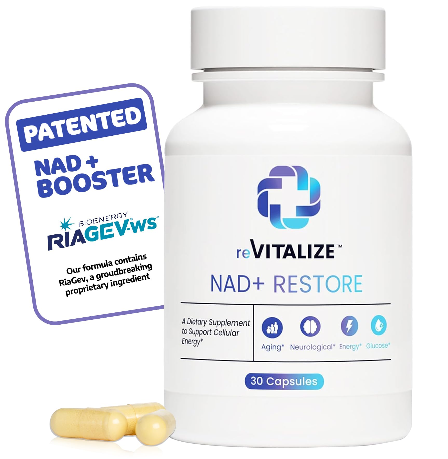 NAD+ Supplement 750mg | Advanced NR for Anti-Aging & Cellular Energy | 30 Servings