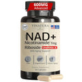 NAD+ Supplement – Nicotinamide Riboside + Resveratrol, TMG & Urolithin A | 30 Vegan Capsules
