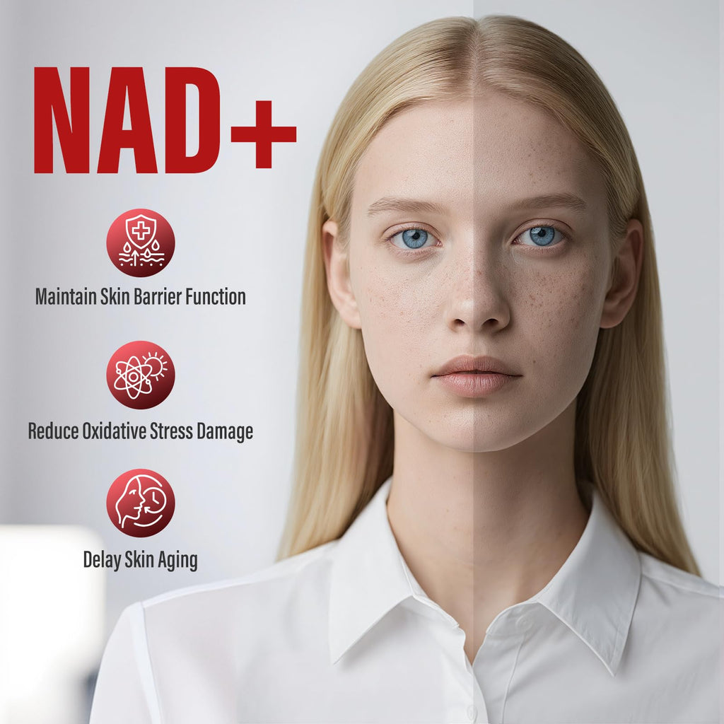 NAD+ 1000mg Liquid – High Absorption NAD+ with Trans-Resveratrol, Collagen & Hyaluronic Acid