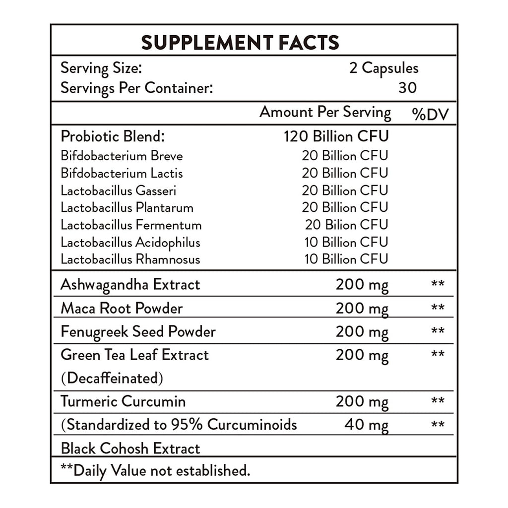 Nahid Liver Support Supplement – 120B CFUs Probiotics, 60 Capsules