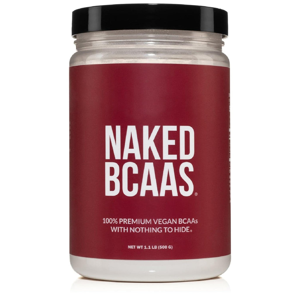 NAKED BCAAs Amino Acids Powder – 500g, 2:1:1, Vegan, Unflavored, 100 Servings
