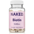 NAKED Biotin 10,000mcg - Max Strength Vitamin B7 for Hair, Skin & Nails | Non-GMO, Gluten-Free, Vegan