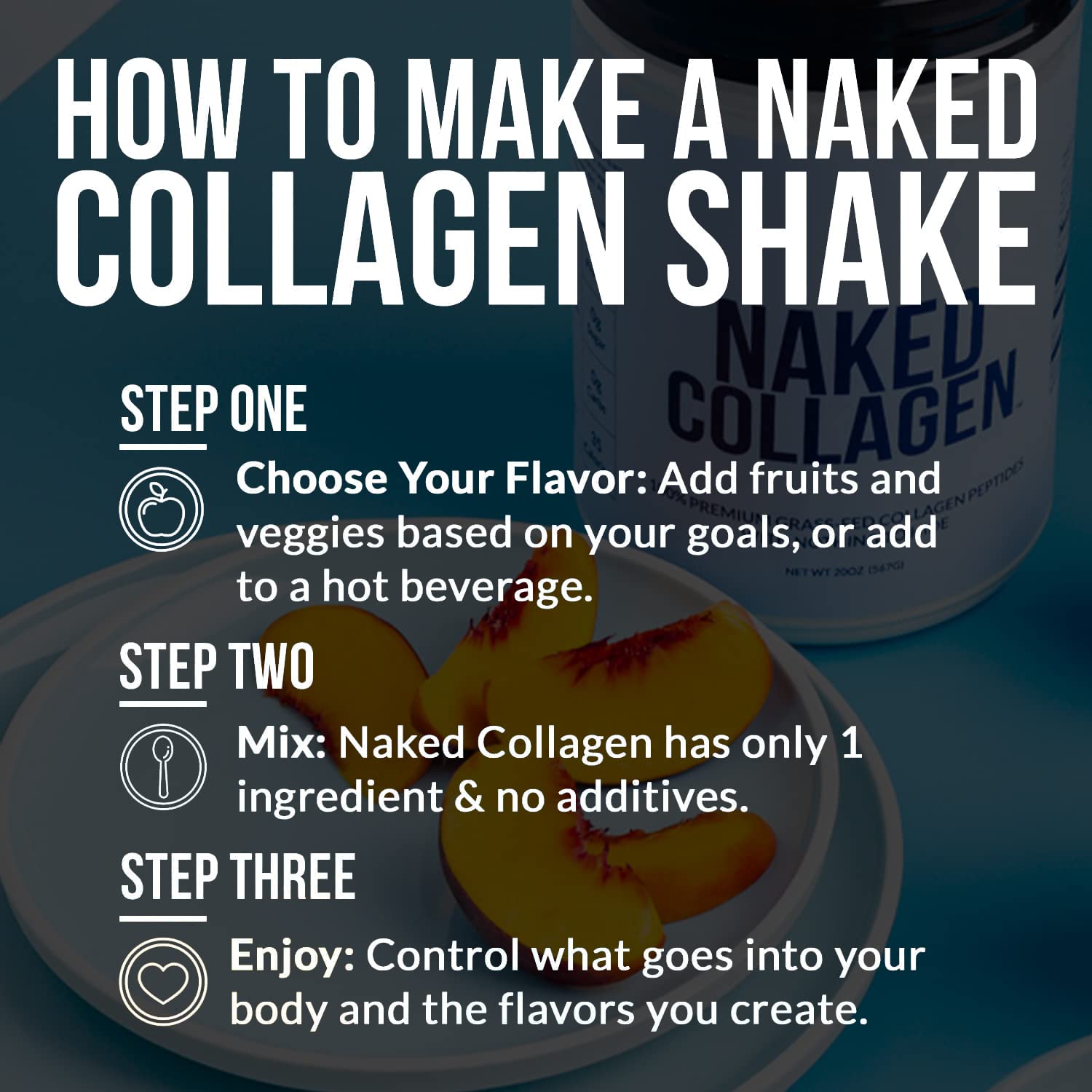 NAKED Collagen Peptides Powder – Pasture-Raised, Unflavored, 60 Servings, 20oz | Paleo, Keto, Gluten Free, Non-GMO