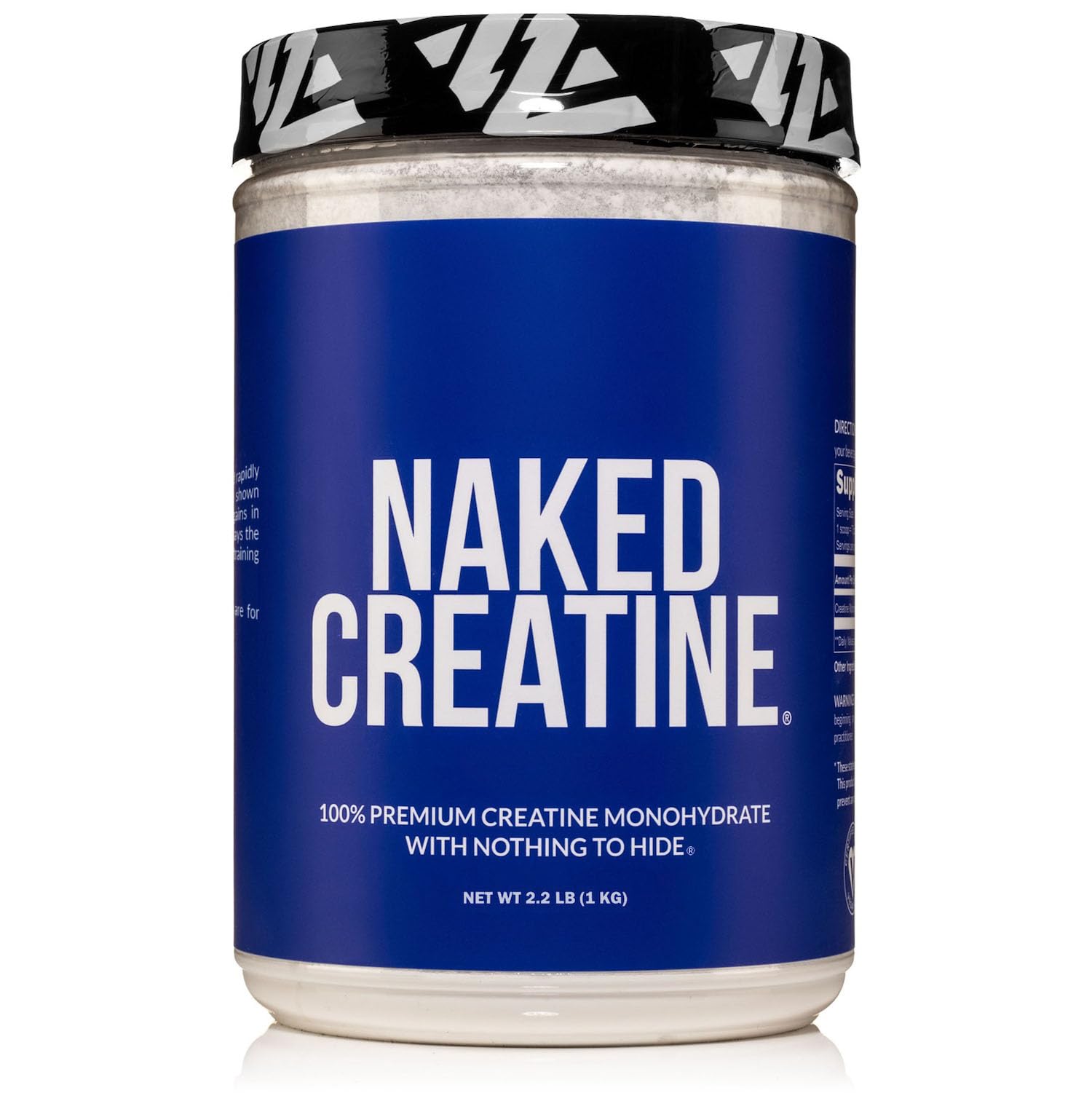 NAKED Pure Creatine Monohydrate – 1000g (200 Servings) – Vegan, Non-GMO, Gluten & Soy Free