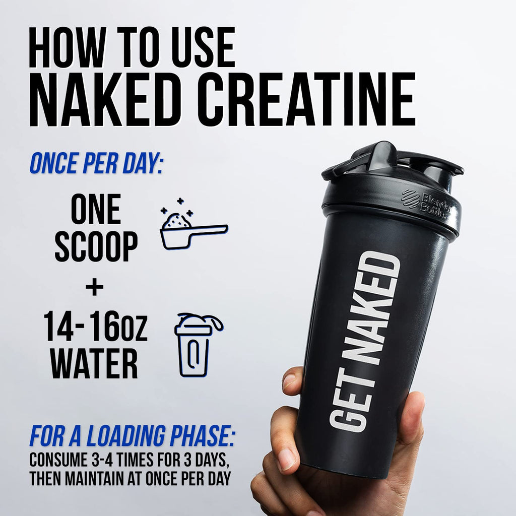 NAKED Pure Creatine Monohydrate – 1000g (200 Servings) – Vegan, Non-GMO, Gluten & Soy Free
