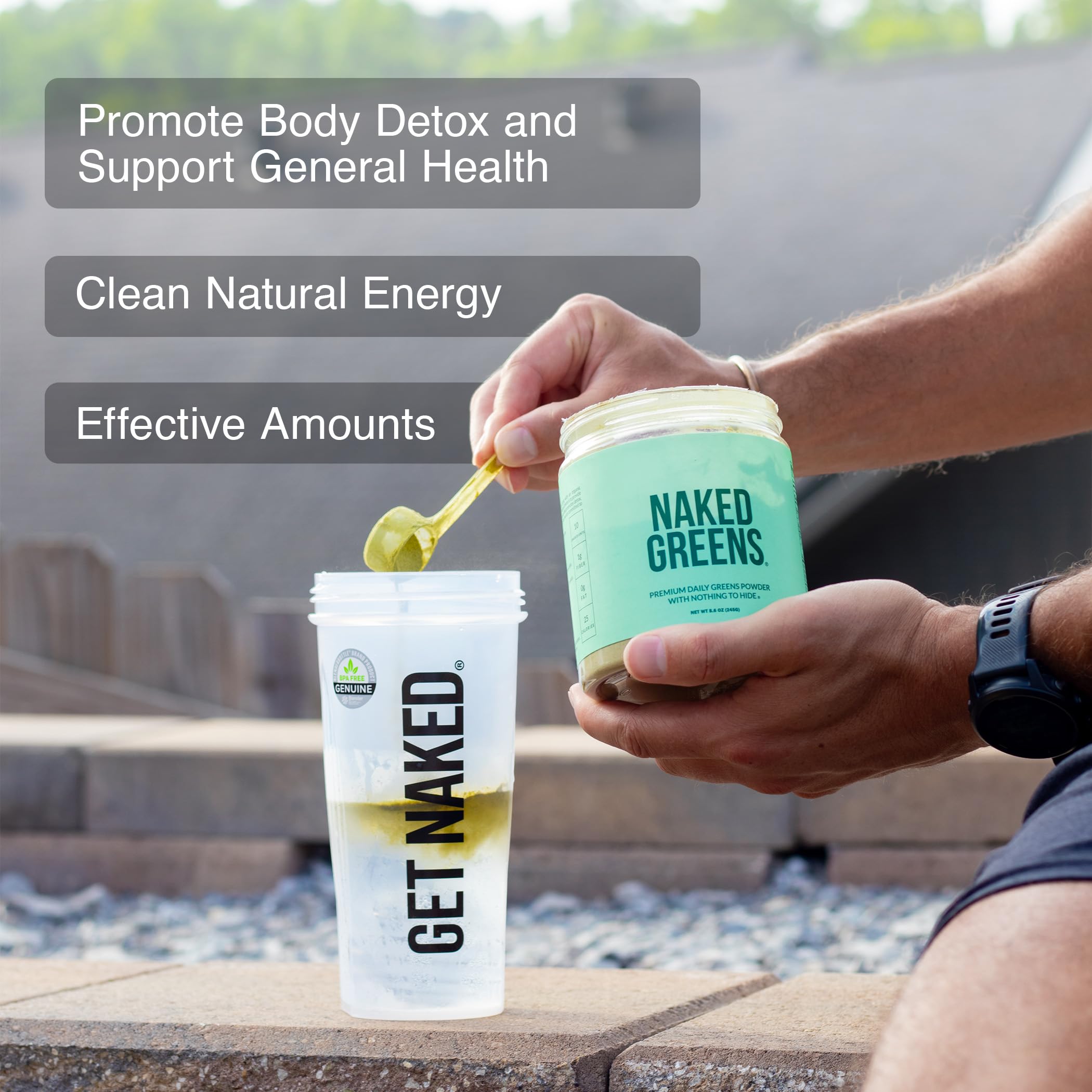 NAKED Super Greens Powder – Organic Greens, 35 Servings, Vegan & Non-GMO