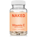 NAKED Vitamin C - 500mg Capsules with Citrus Bioflavonoids | Immune Support, Antioxidant | Made in USA