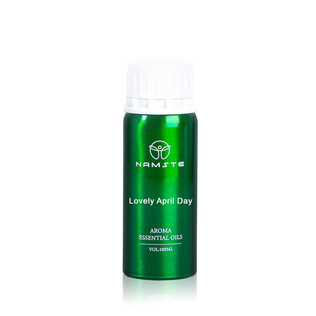 NAMSTE Lovely April Day Essential Oil for Diffusers – Citrus Orange & Lemon, Musk & Cedarwood