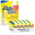 Nana Flakes 100% Pure Banana Flakes Medical Food Powder – Digestive Support (100 Single-Serve Packs)