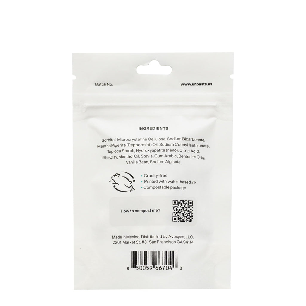 Nano-Hydroxyapatite Toothpaste Tablets - Fluoride-Free Mint, 125ct (2-Month Supply)