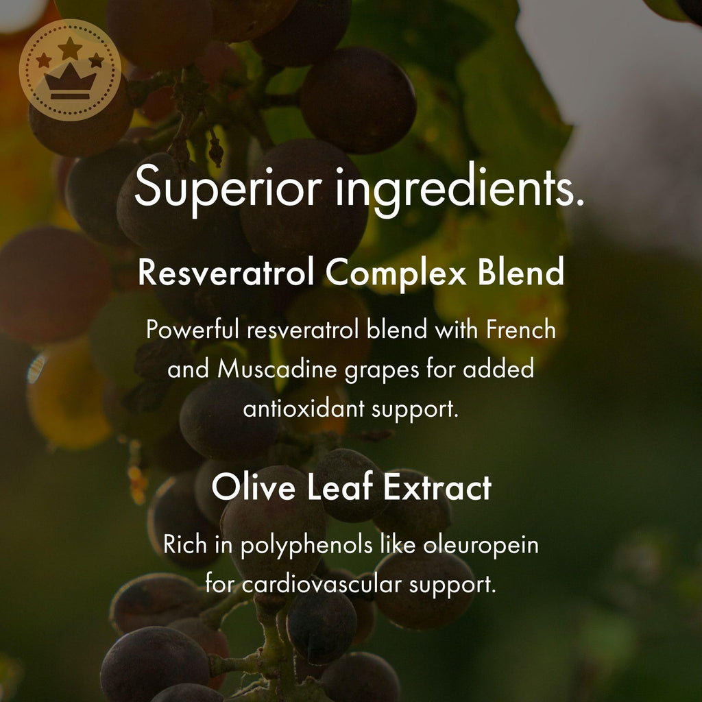 NAOMI Italian Citrus Bergamot 500mg + Resveratrol — 7 Polyphenols, 90-Day Supply