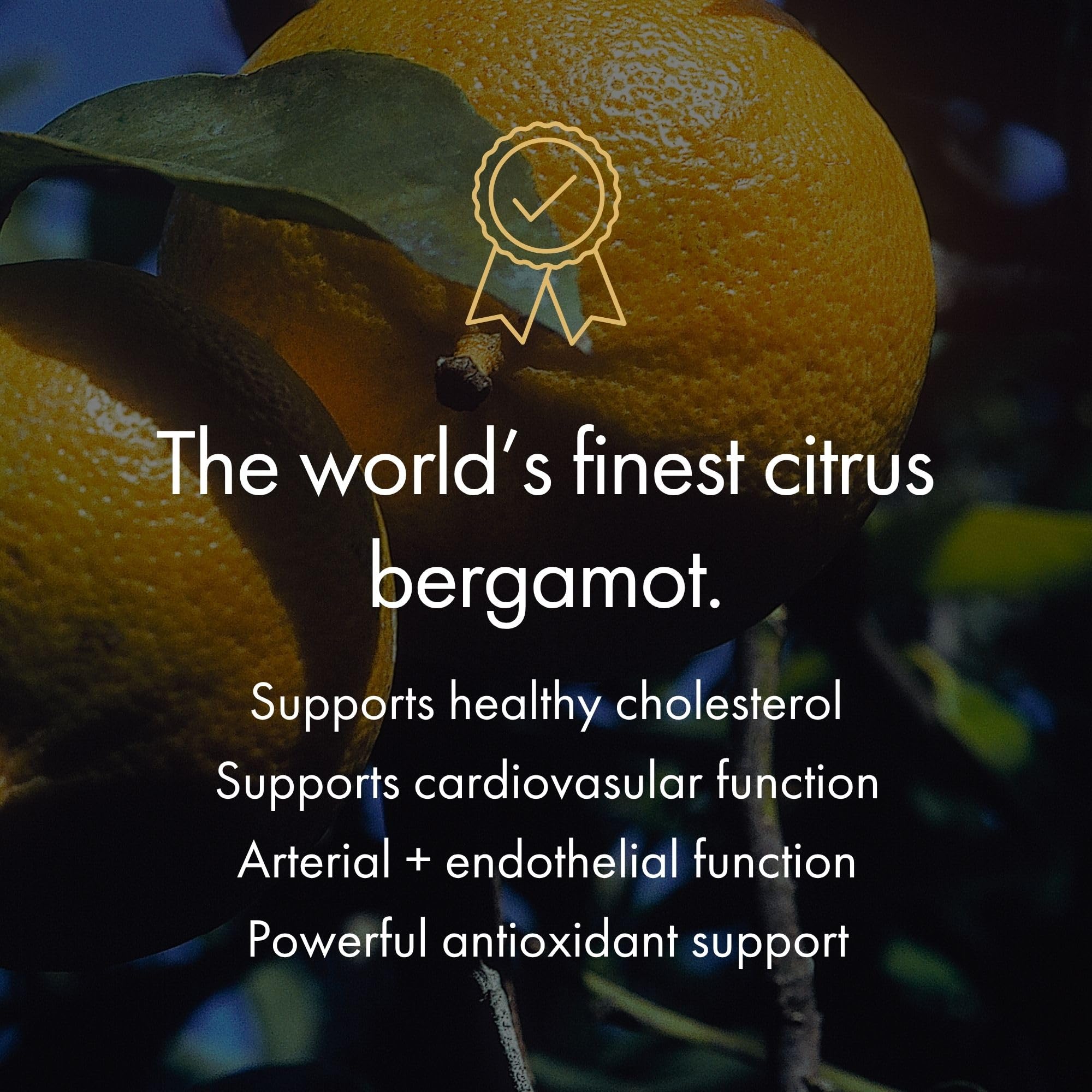 NAOMI Italian Citrus Bergamot 500mg + Resveratrol — 7 Polyphenols, 90-Day Supply