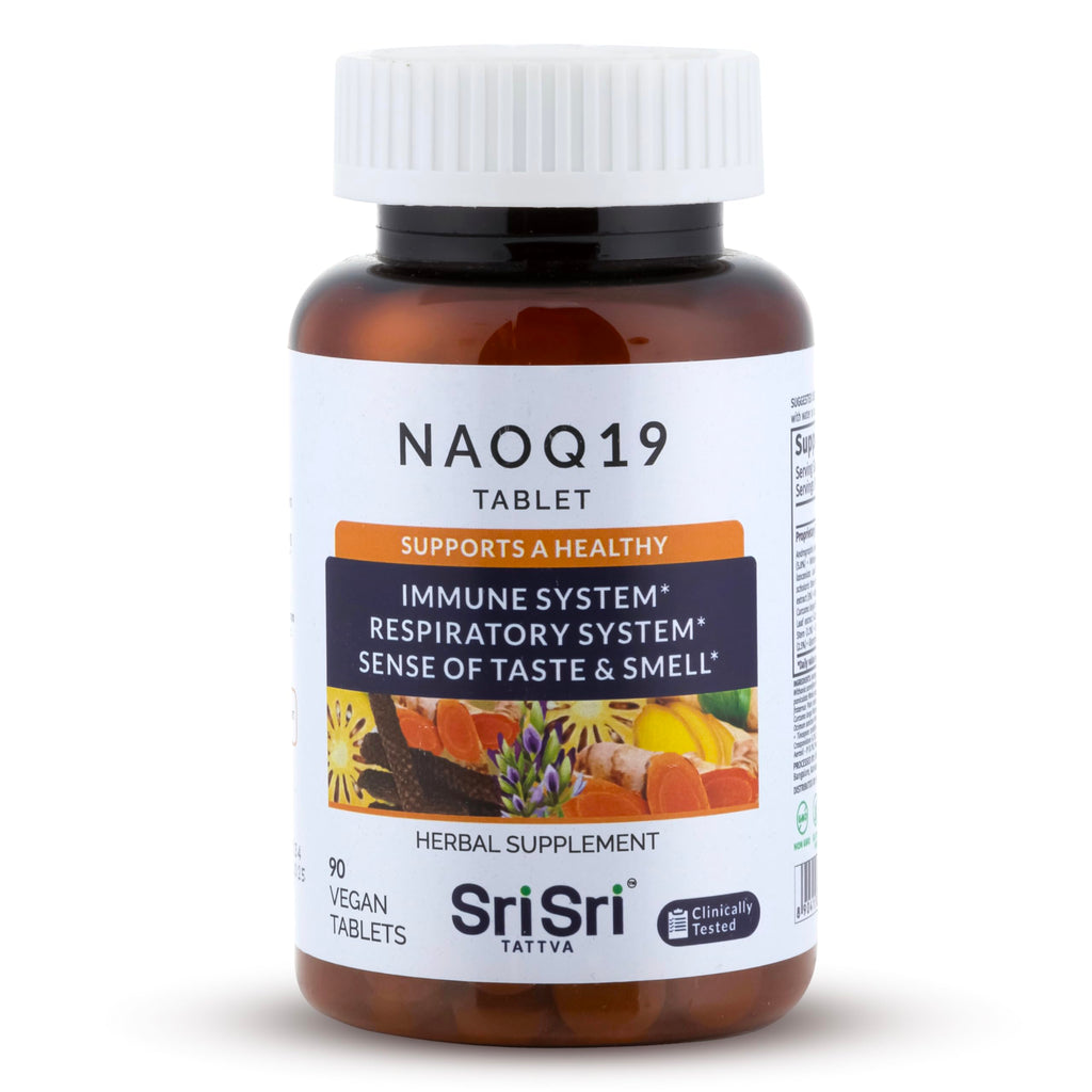 NAOQ19 Immunity Support – 19-Herb Ayurvedic Formula | Sri Sri Tattva | 90 Capsules